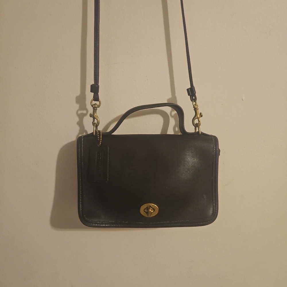 Vintage Coach Casino Bag 9924 Black - Picture 1 of 15